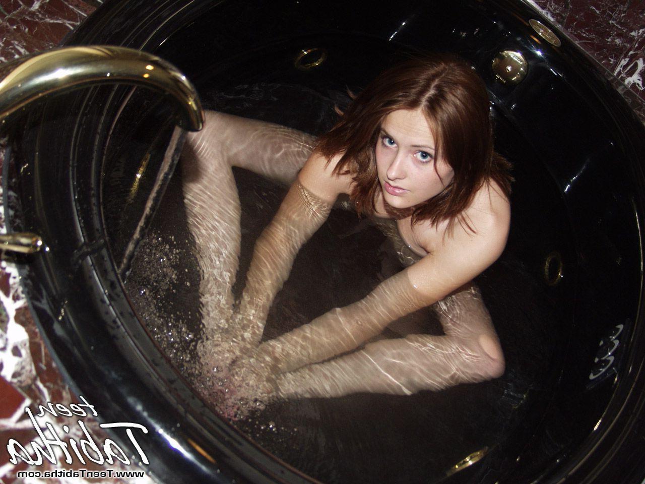 20P Pictures of Teen Tabitha getting all wet for you