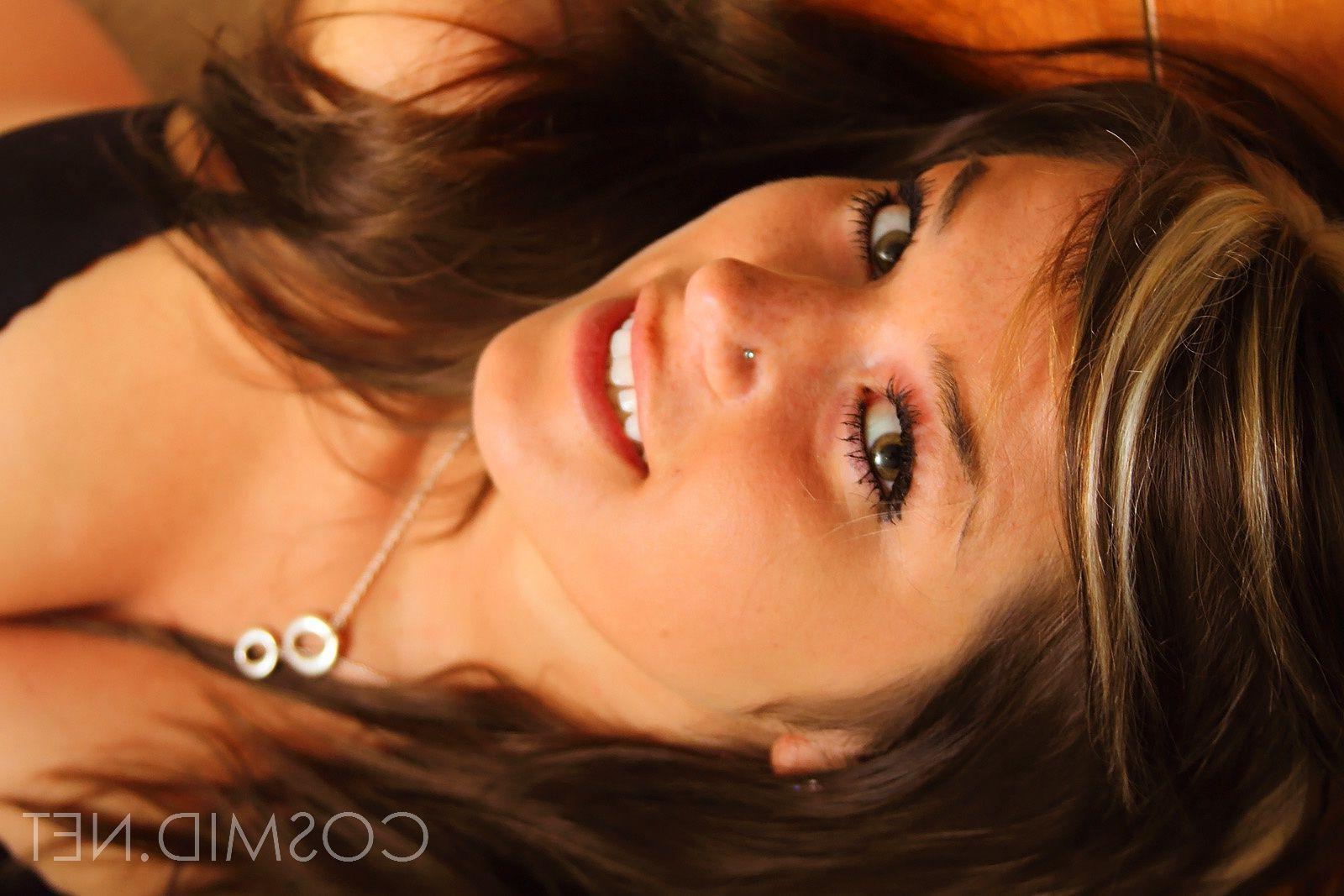 16P Pictures of a cute brunette teen in pajama pants
