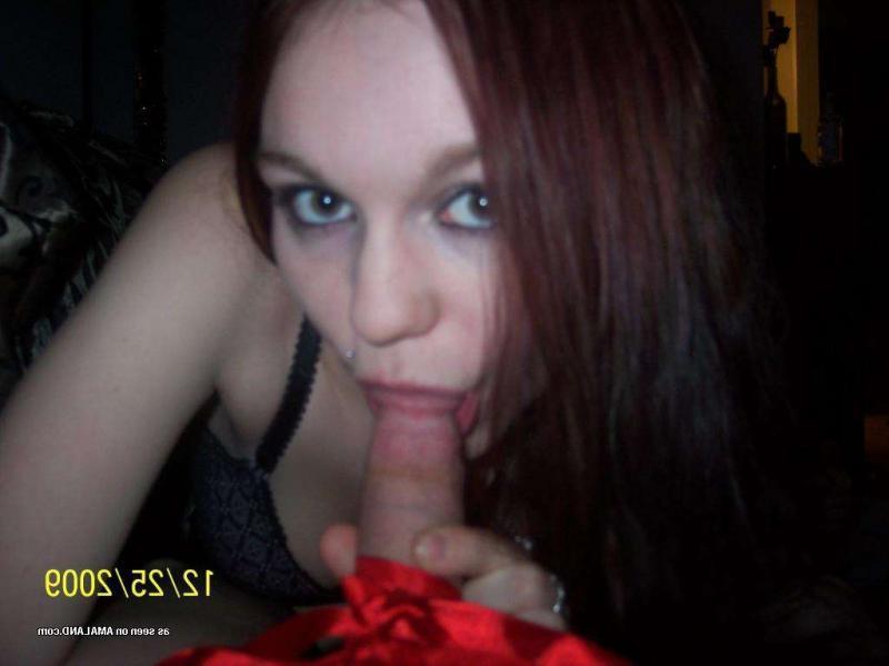 16P Pitcures of a hot brunette bondage GF giving a BJ and getting fucked