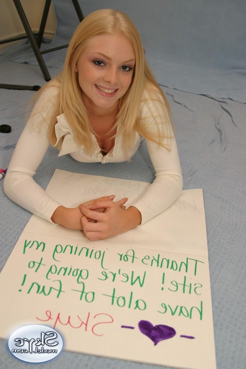 16P Blonde amateur teen schoolgirl