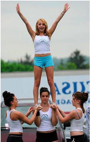 16P Amateur teen cheerleaders