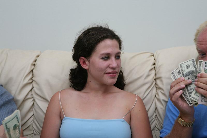 20P it didn't take much cash to coerce her into losing her top. The more money we ga