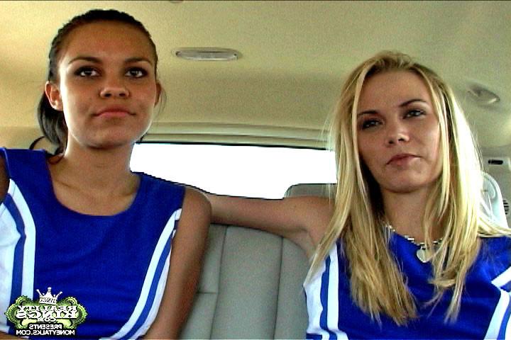 15P These killer screencaps of these 2 cheerleaders suckin cock for cash are outta c