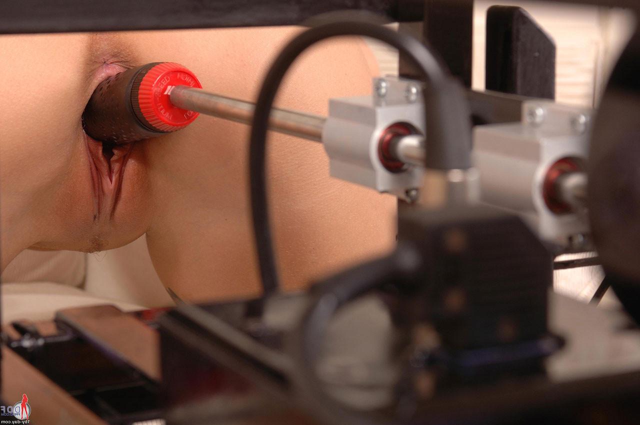 16P Sexy blonde busty Nikoletta Devis using a hot fucking machine