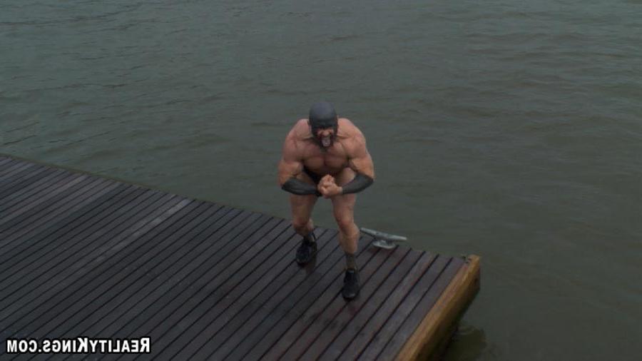 15P Amazing strong man certified jumps in the freezing water for some hard cold cash