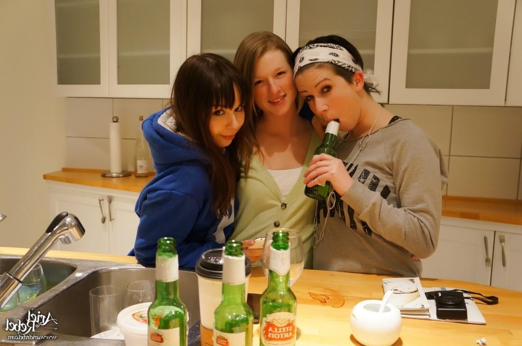 16P Cute amateur teen drunk selfshots