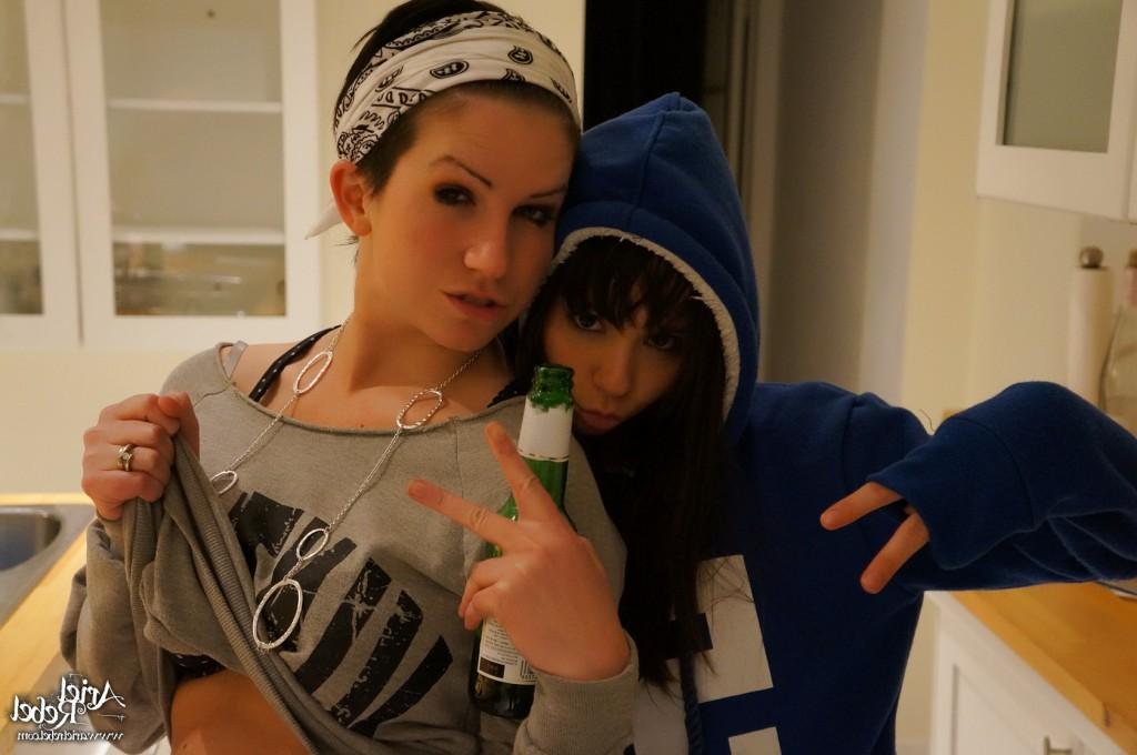 16P Cute amateur teen drunk selfshots