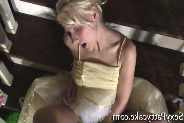 16P Big boob blonde teen Patty in prom dress