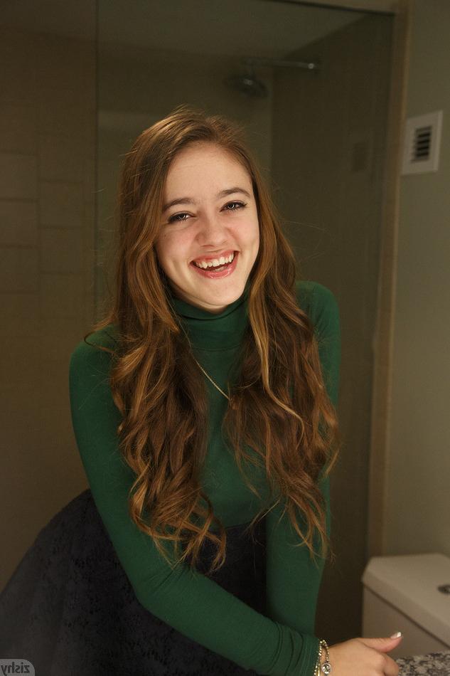 16P Brunette teen tease