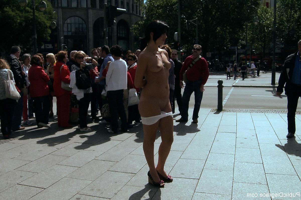 24P European hottie gets jizzed on then paraded in public with cum