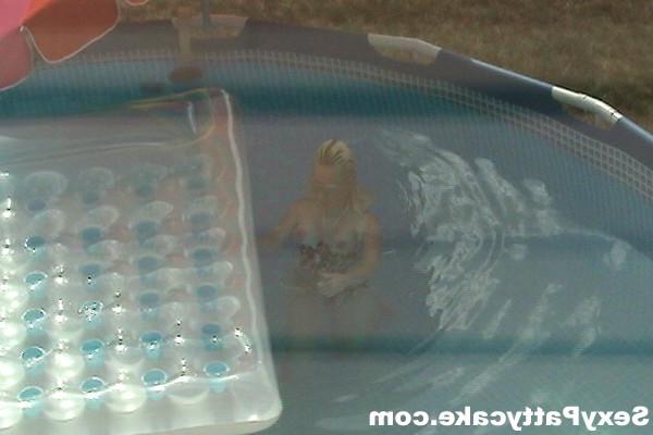 16P Big boob blonde teen swimming
