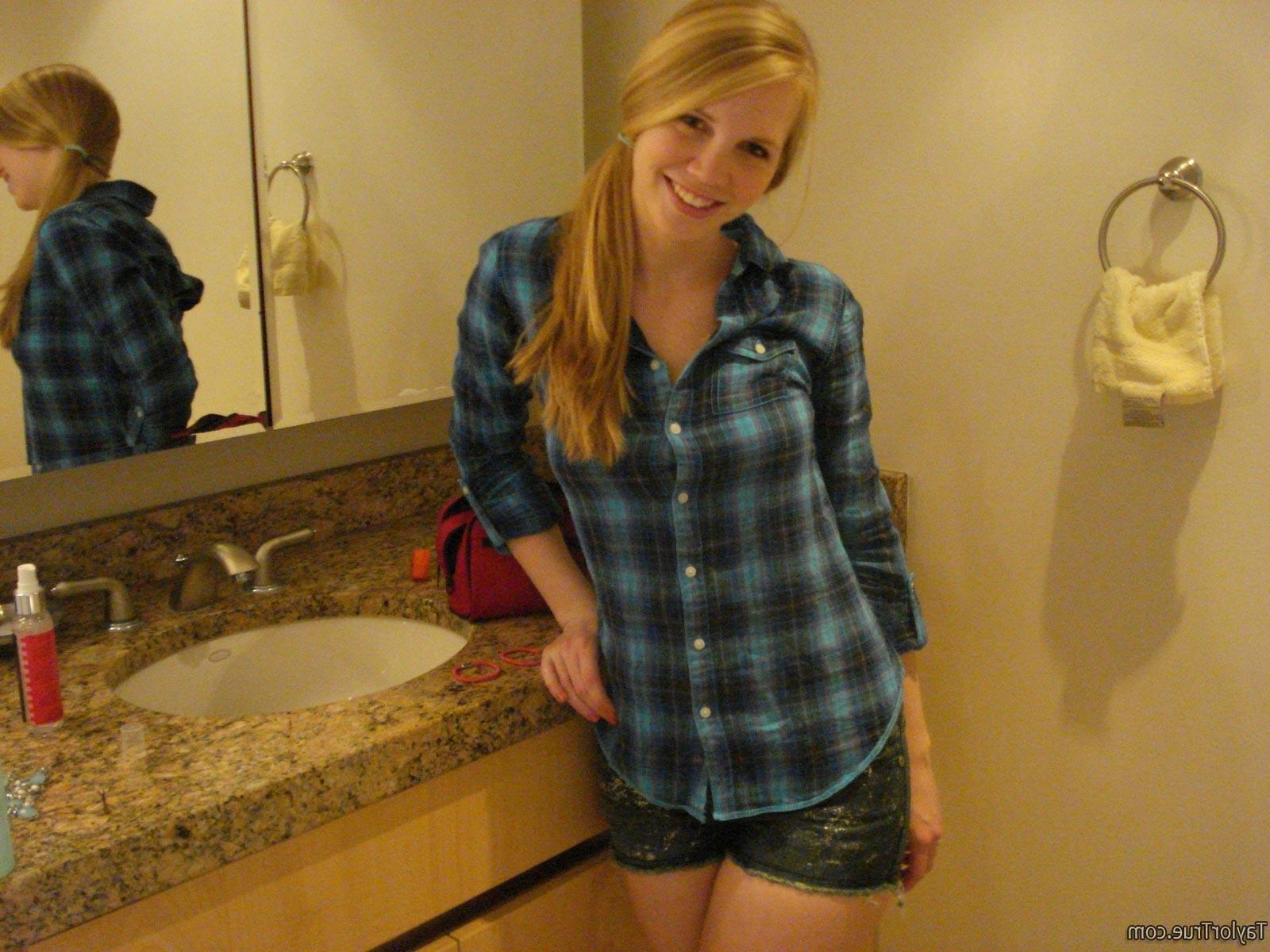 16P Real amateur blonde teen candids