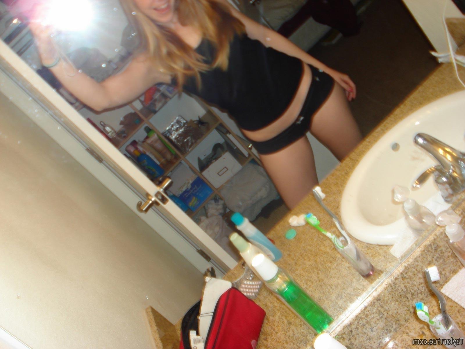 14P Real amateur blonde teen selfshots