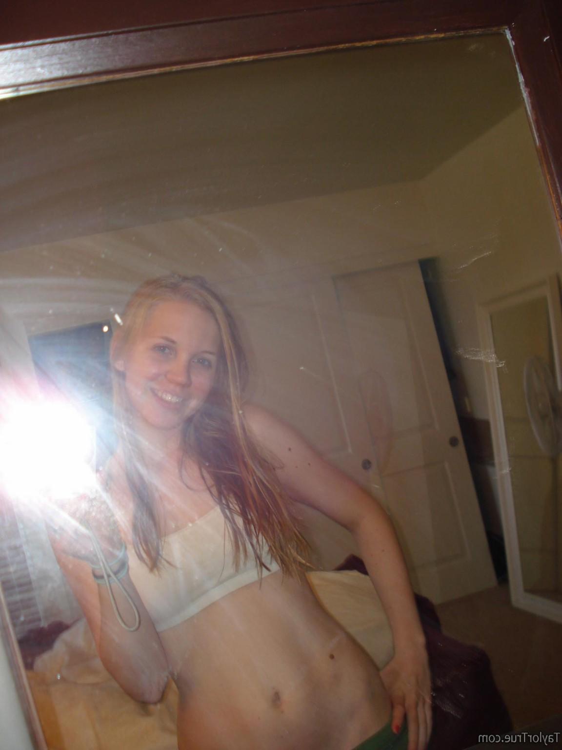 14P Real amateur blonde teen selfshots