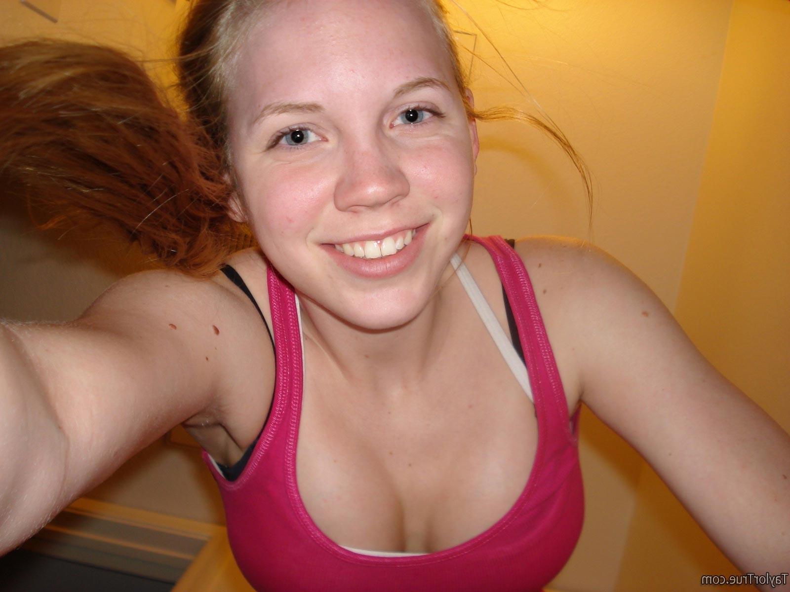 14P Real amateur blonde teen selfshots