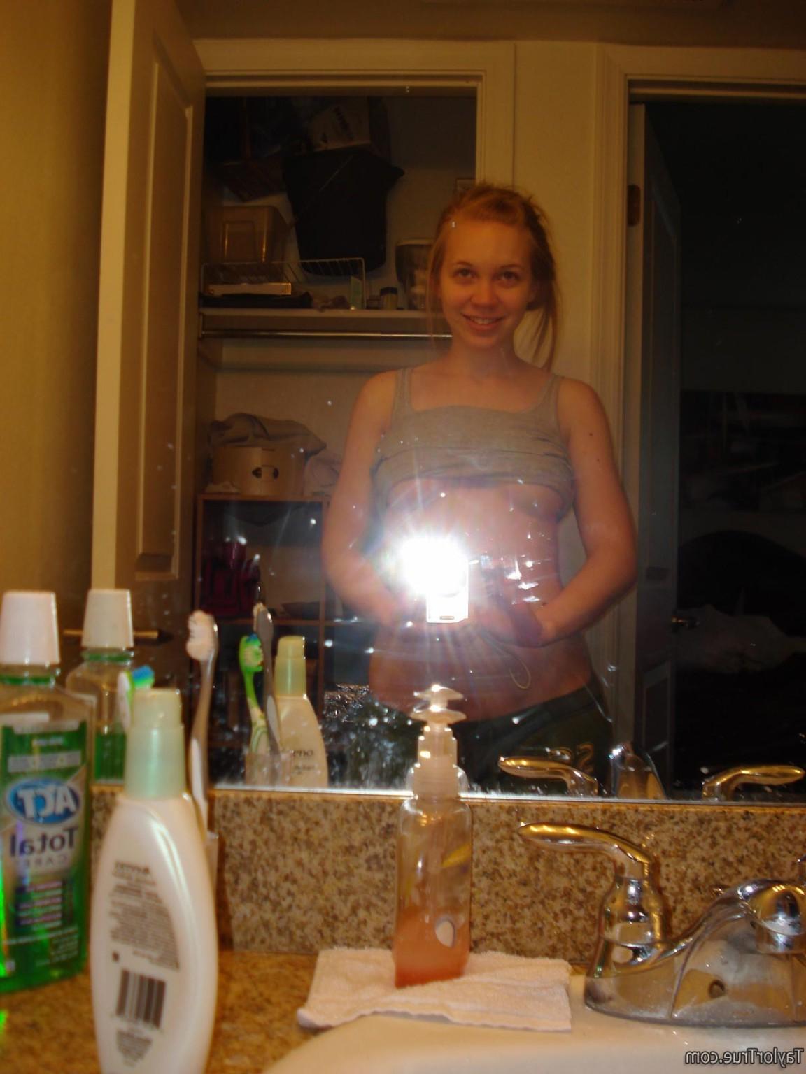 14P Real amateur blonde teen selfshots