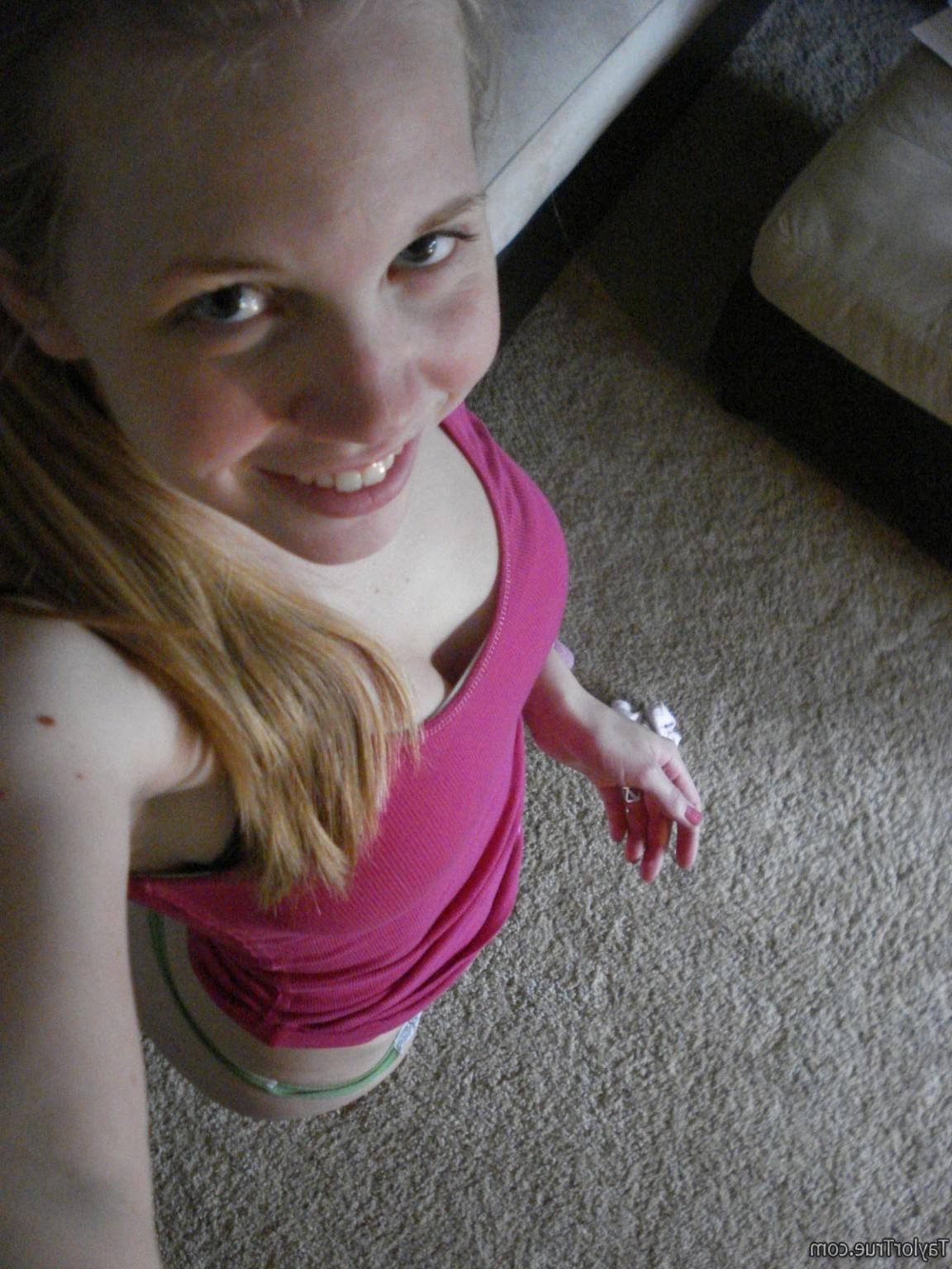 16P Real amateur blonde teen selfshots
