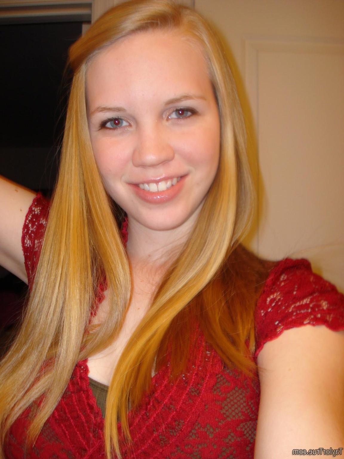 16P Real amateur blonde teen selfshots