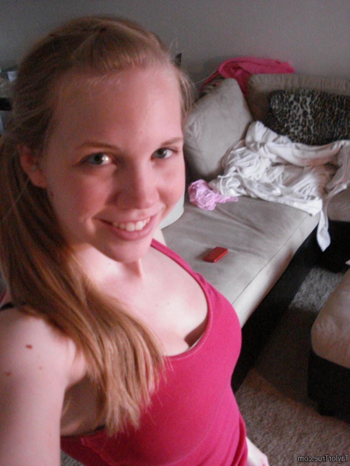 16P Real amateur blonde teen selfshots