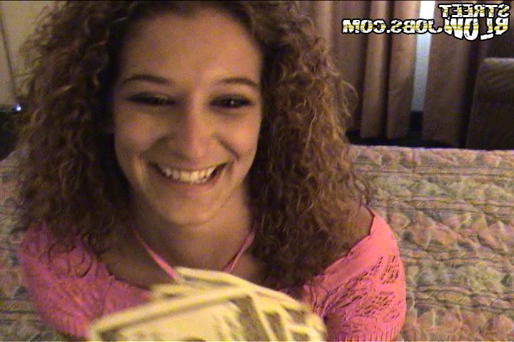 16P This cutie gets busted takin a dong for cash in these hot pics