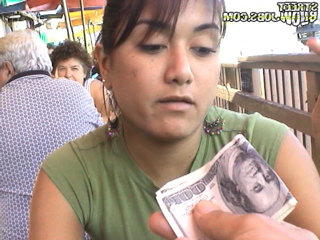 15P Cute blonde babe gets duked into blowing a stranger for some extra cash