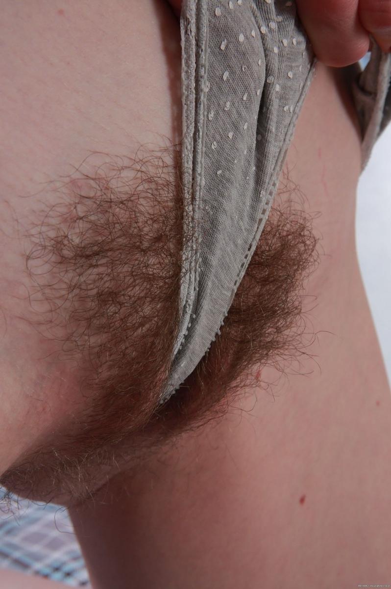 15P Hairy amateur teen Alice spreading furry muff