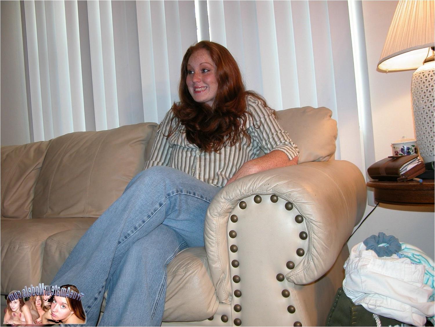 10P Red Headed Amateur Teen Models Nude And Gets Pounded Hard