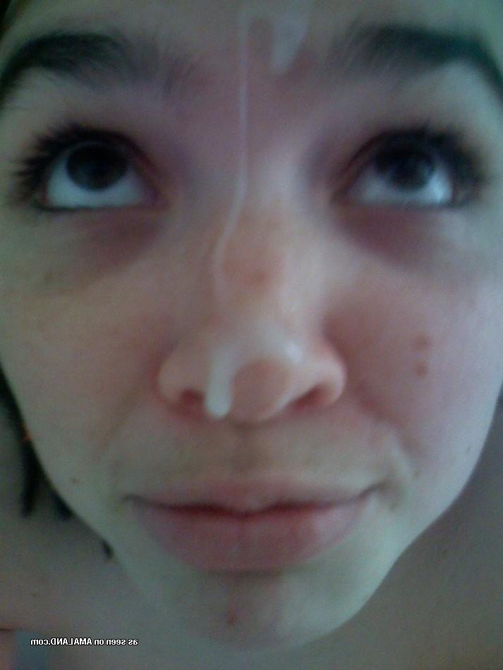 15P Cum covered candid amateur teen girlfriends thirsty for hot jizz