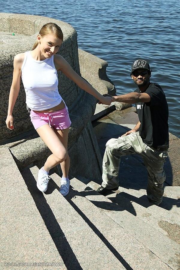 18P pretty amateur teen has her ass banged by a stranger