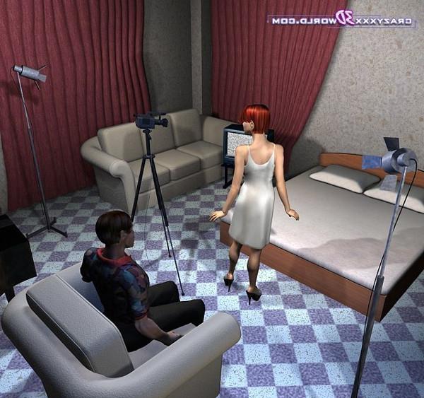 16P Hentai babe stripping and getting nailed by lucky dude