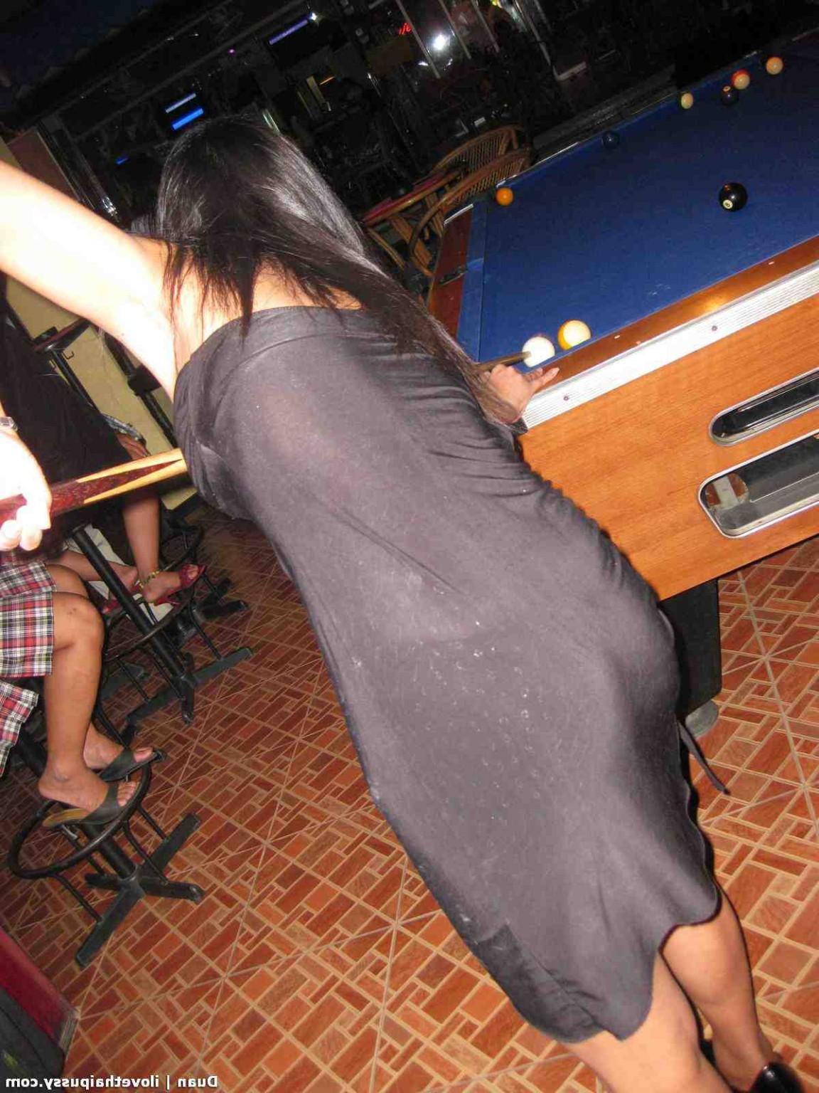 15P Thai Bargirl Plays Billards And Sucks Tourist Cock For Cash