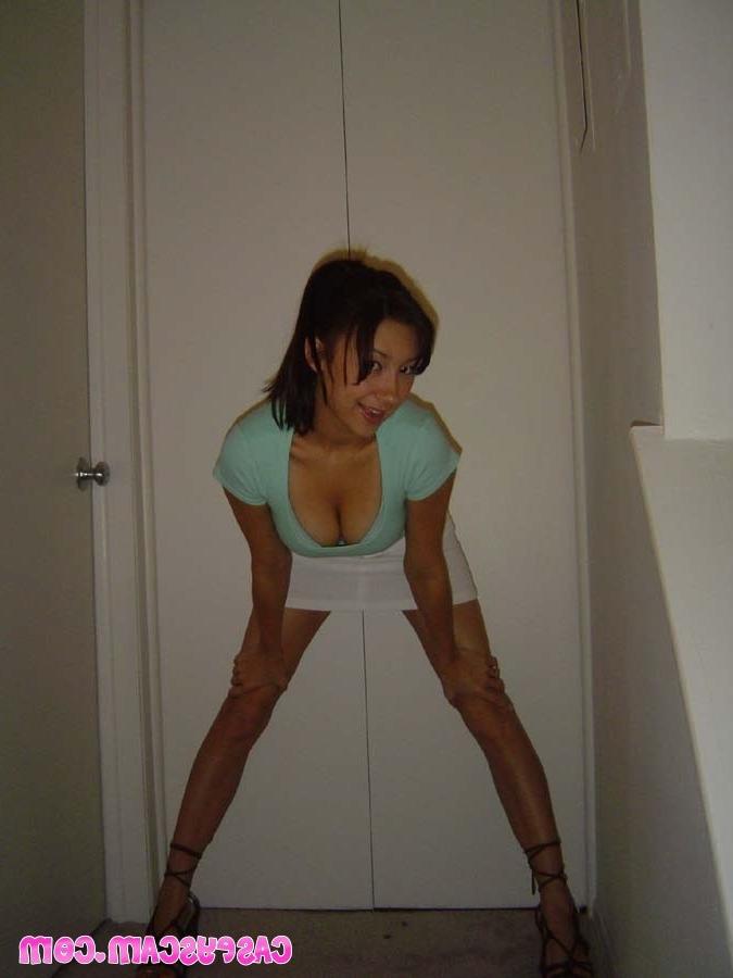 16P Cute asian amateur teen in panties teasing