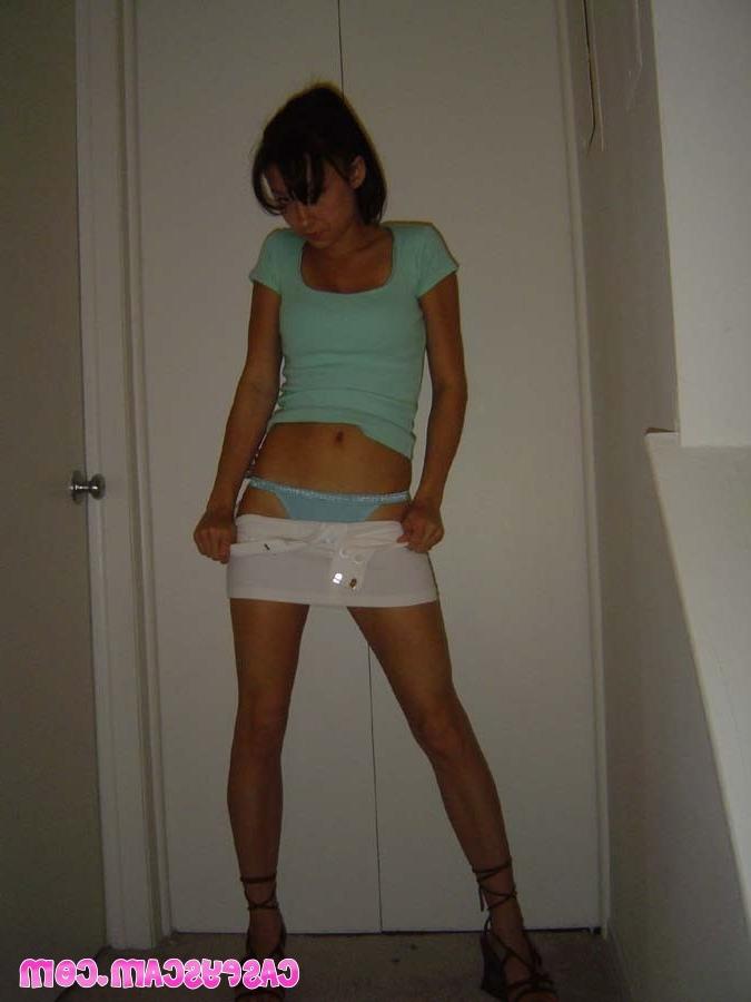 16P Cute asian amateur teen in panties teasing