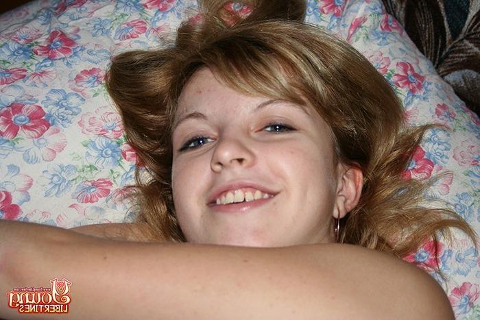 16P Big innocent eyes and a shy smile before teen has dirty sex