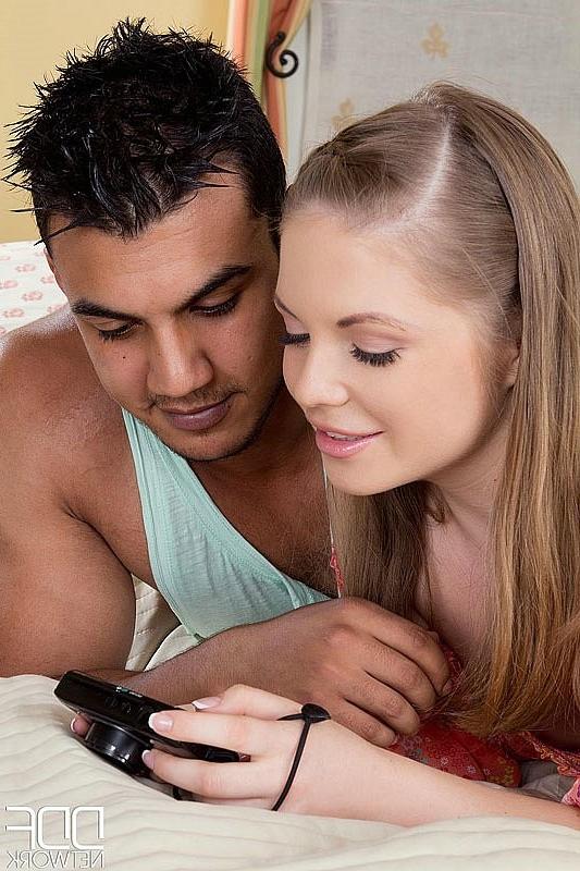 16P Alessandra Jane sexy teen is fucked in mouth and pussy by big hard cock