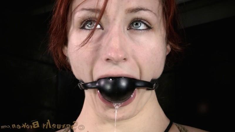 15P Violet Monroe kinky redhead is dominated and humiliated in dungeon