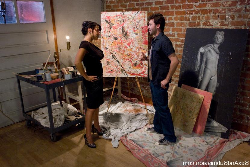 15P Lisa Ann artist painter MILF is dominated and fucked in bondage
