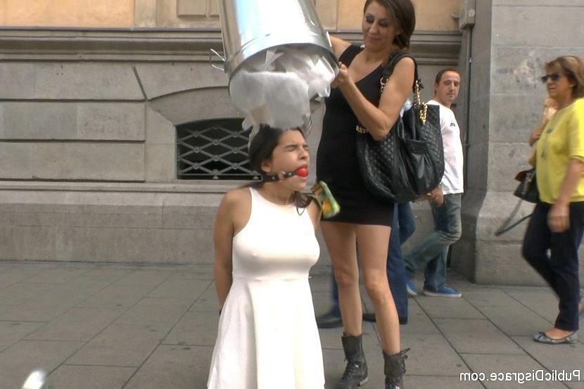 17P Chiara Diletto spanish babe is public exposed in bondage and humiliated by kinky