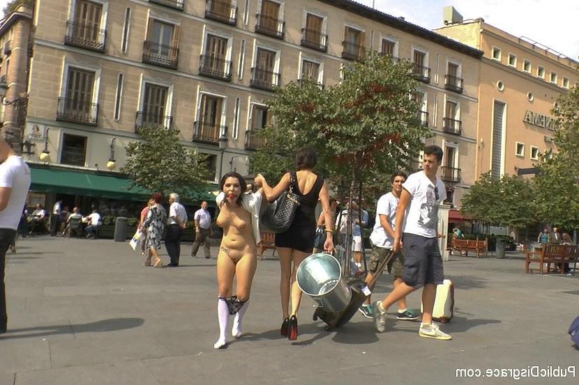 17P Chiara Diletto spanish babe is public exposed in bondage and humiliated by kinky