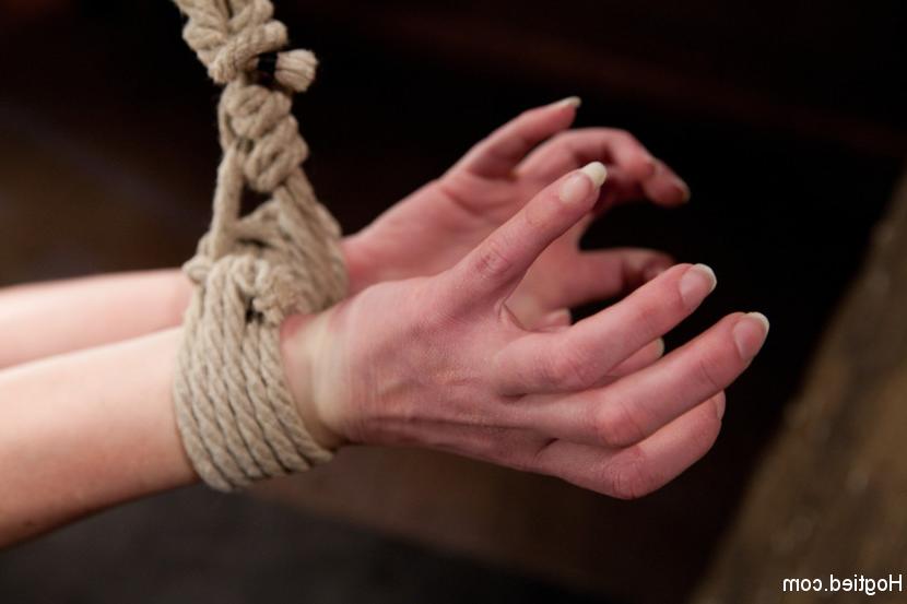 15P Marie McCray can't get enough rope bondage at home, so she's back begging Hogtie