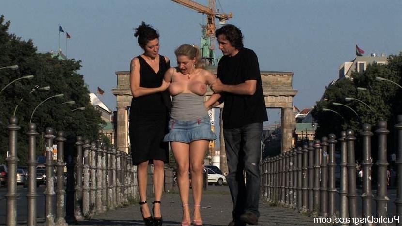 15P Kinky lass getting bondage act and having sex outside