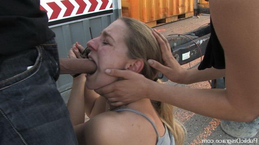 15P Kinky lass getting bondage act and having sex outside