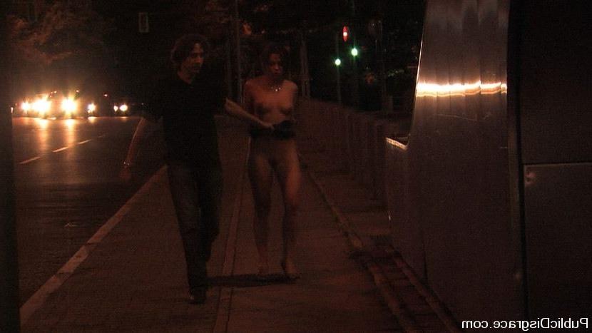 15P Gal getting exciting bondage and having sex in public place