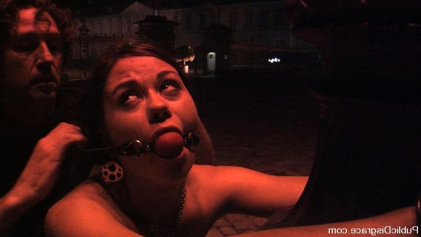 15P Gal getting exciting bondage and having sex in public place