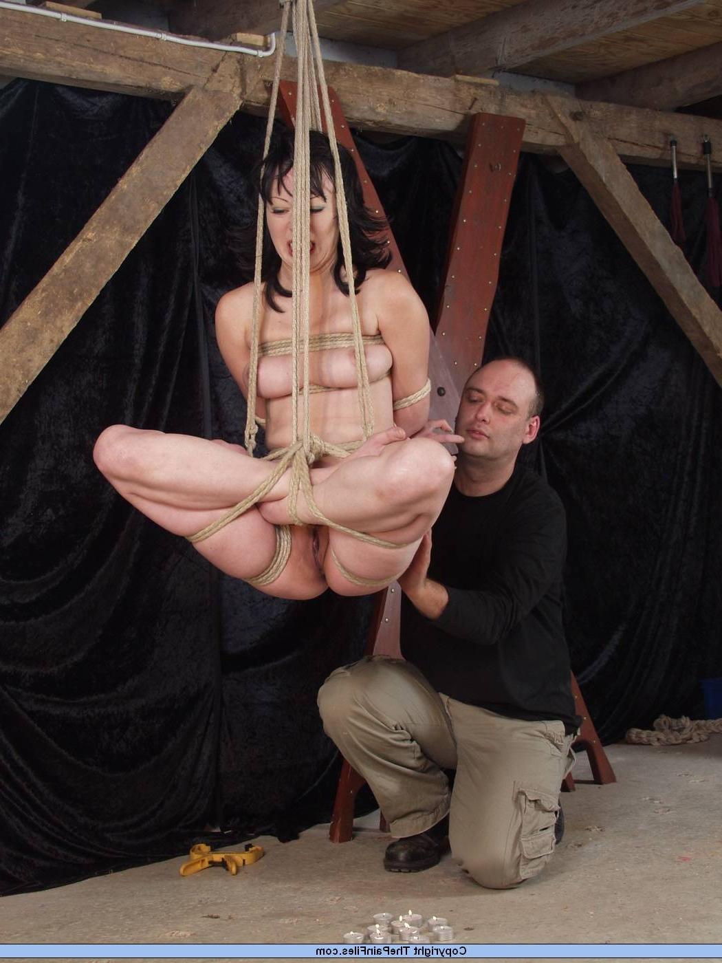 7P Suspension breast bondage and extreme pain for japanese slavegirl Kumimonster