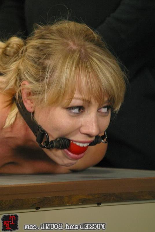 15P Excited blonde having rough sex while she bondaged hard