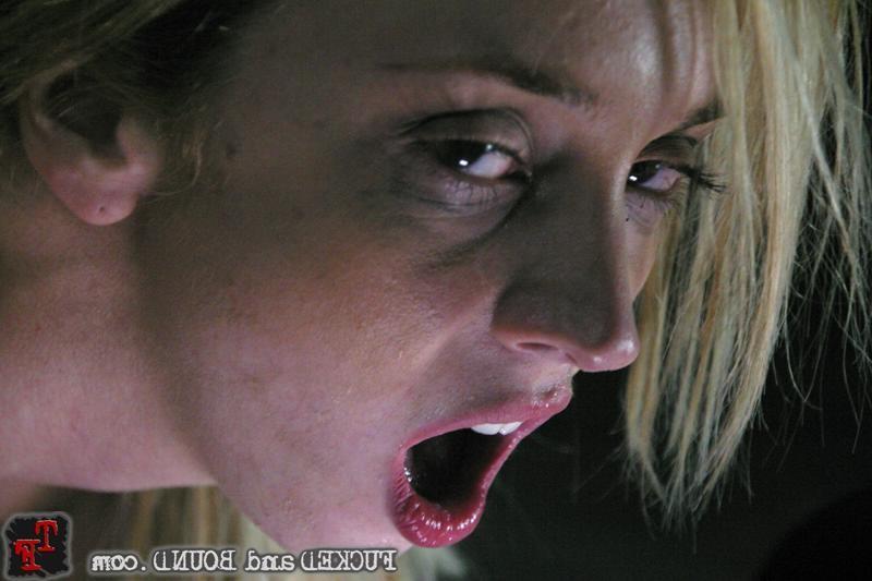 15P Excited blonde in bondage act fucked tight and gets facial