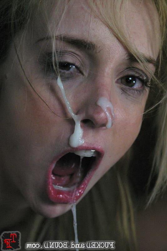 15P Excited blonde in bondage act fucked tight and gets facial