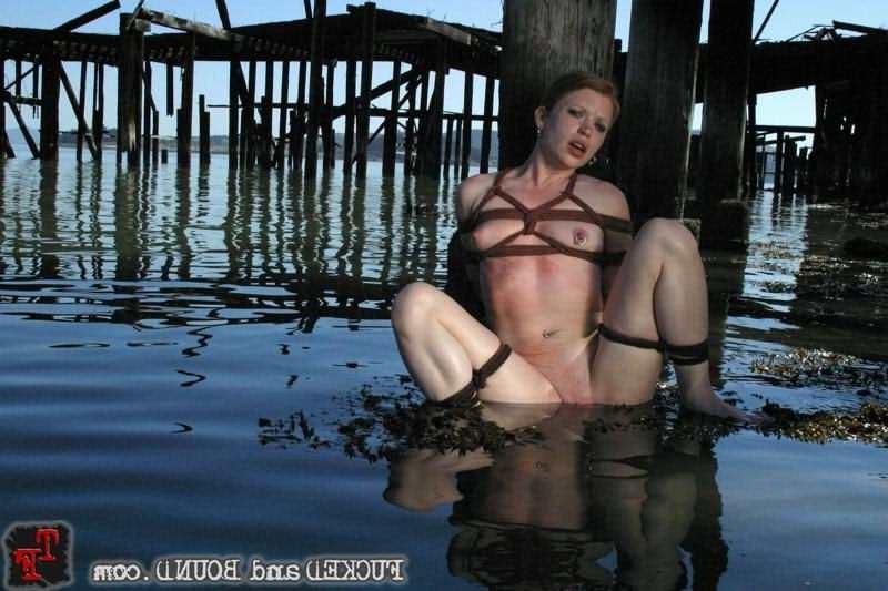 15P Excited Madison Young having rough sex in water bondage