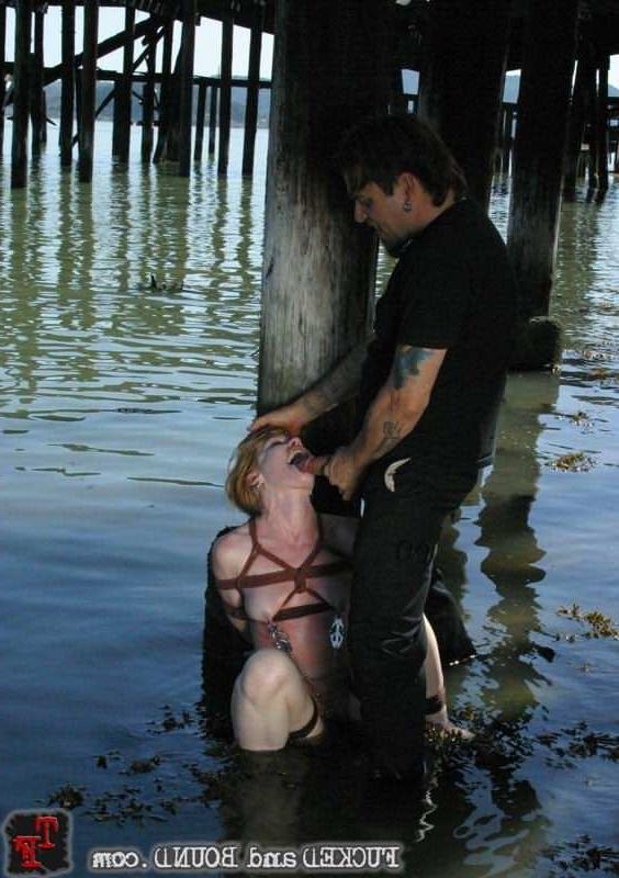 15P Excited Madison Young having rough sex in water bondage